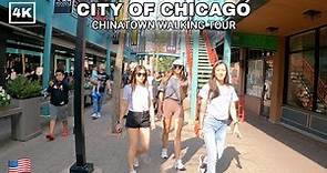 CHICAGO 🇺🇸 Chinatown Summer 2023 - Walking Tour [4K 60fps]