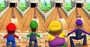 Mario Party 9 Step It Up - Mario vs Luigi vs Wario vs Waluigi Master Difficulty Gameplay