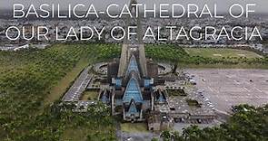 Basilica-Cathedral of Our Lady of Altagracia, Dominicana. Drone view