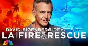 David Eigenberg Reaction | LA Fire & Rescue | NBC
