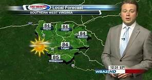WSAZ-3, Huntington, WV, May 24, 2015, late newscast, Josh Fitzpatrick weather segment