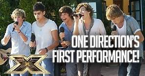10 years ago! ONE DIRECTION'S FIRST PERFORMANCE TOGETHER! | The X Factor UK