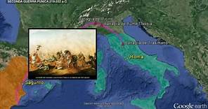 Le guerre puniche - Mondadori Education (Google Earth)