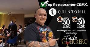 QUINTONIL ✅ Top Restaurantes CDMX. Fascinante experiencia culinaria FINE DINING