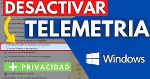 🟩 Desactivar TELEMETRIA en Windows 10 | Aumenta tu PRIVACIDAD y RENDIMIENTO