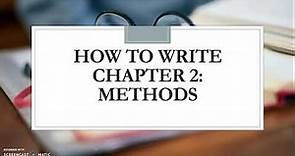 How to Write Chapter 2: Method (IMRAD Part 1) | SHS | Research Design | Research Locale