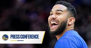 Cory Joseph's First Press Conference with the Golden State Warriors