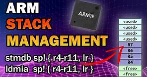 Getting Started with ARM Memory Management Using "The Stack" | R13/SP Control in ARM Assembly