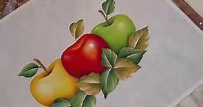 Pintura Manzana Roja