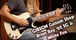 Gibson Custom Shop Brian Ray '62 SG Jr. White Fox Demo & Review | Alamo Music Center
