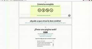 Cómo obtener una licencia Creative Commons