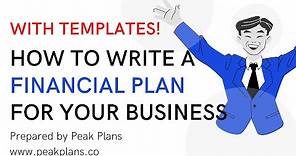 How to Write a Financial Plan for Your Business (With Templates)