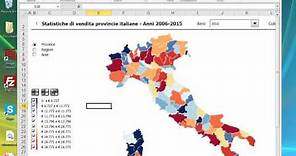 Info-mappa regioni e province italiane con Excel