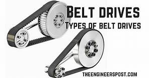 Belt Drive | Types of Belt Drives