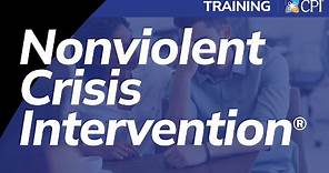 CPI Nonviolent Crisis Intervention® Training