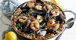 Spanish Paella Recipe with Seafood
