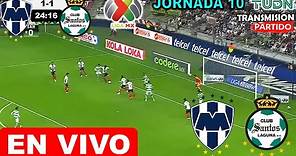 Monterrey vs Santos EN VIVO hoy partido completo monterrey vs santos laguna Liga mx 2023 jornada 10
