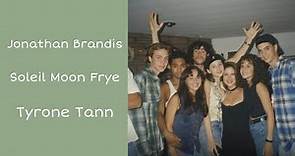 Jonathan Brandis, Soleil Moon Frye, & Tyrone Tann at a party :p