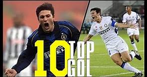 I 10 Gol più belli di Zanetti con la maglia dell'Inter