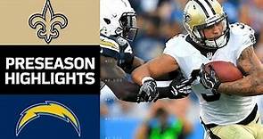 Saints vs. Chargers | NFL Preseason Week 2 Game Highlights