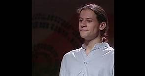 20 year-old Ioan Gruffudd singing at the Welsh arts Festival