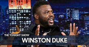 Winston Duke Split His Pants Wrestling Chadwick Boseman When They Met (Extended) | The Tonight Show
