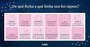 Fechas de los signos zodiacales y características de cada uno