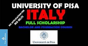 University of Pisa Bachelor | How to apply for University of Pisa | Step by Step