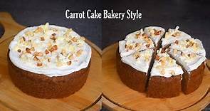 Carrot Cake Bakery Style - Delicious & Best for Breakfast or Afternoon treat