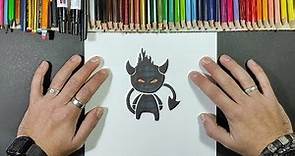 Como dibujar un demonio 👹 paso a paso 7 | How to draw a demon 👹 7