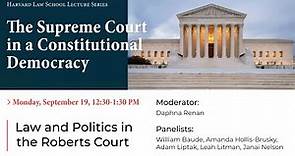 The Supreme Court in a Constitutional Democracy | Law and Politics in the Roberts Court