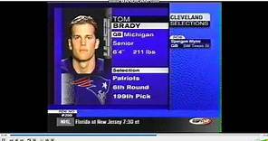 Original ESPN Tom Brady NFL Draft Video 2000 Pick 199 Patriots