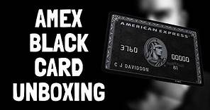 Amex Black Card Benefits! Unboxing the American Express Centurion Credit Card (2020)