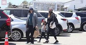 Tyra Banks out to lunch with her boyfriend and her son York