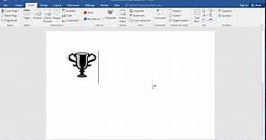 How to insert trophy symbol in Word