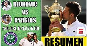 DJOKOVIC HISTÓRICO Venció a Kyrgios, levantó 7° trofeo de Wimbledon y ganó su 21° Grand Slam | Tenis