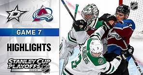 NHL Highlights | Second Round, Gm7 Stars @ Avalanche - Sept. 04, 2020