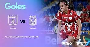 América de Cali vs. Atlético Nacional (goles) | Liga Femenina BetPlay Dimayor 2023 | Fecha 15