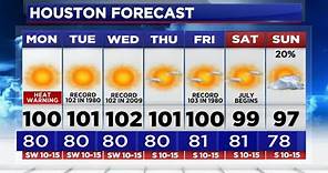 Houston weather forecast: Another Excessive Heat Warning began Sunday, here's how long it la