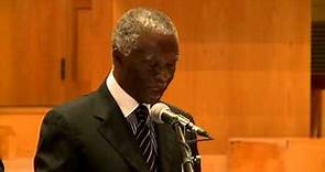 Dr Thabo Mbeki - "The potential of African students in light of the Arab Spring"