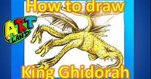How to draw King Ghidorah from Godzilla King of the Monsters