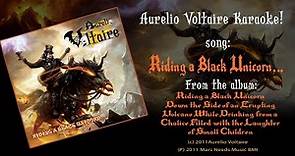 Riding A Black Unicorn - Aurelio Voltaire Karaoke (ENGLISH)