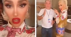 Gwen Stefani hangs out with brother Eric backstage in Vegas