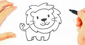 How to draw a Lion Face| Lion Head Easy Draw Tutorial