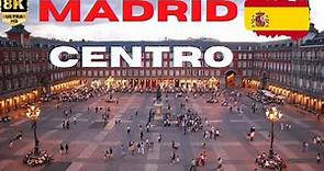 【8K】Madrid: Centro - Walking Tour - Royal Palace of Madrid - Plaza del Sol - Plaza Mayor