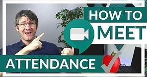 How to take Attendance in Google Meet