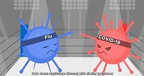 COVID-19 VS FLU show down