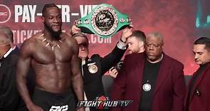 DEONTAY WILDER VS LUIS ORTIZ 2 - FULL WEIGH IN & FACE OFF VIDEO | MGM GRAND
