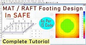 MAT/RAFT Foundation Design In SAFE | SAFE Tutorial For MAT Foundation Design | MAT Footing Design