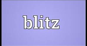 Blitz Meaning